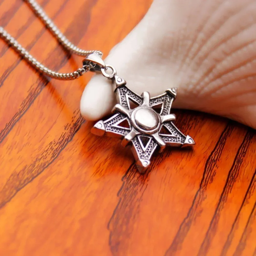 ❤️Fashion anime Pentagram Shape Necklace, N90201P121